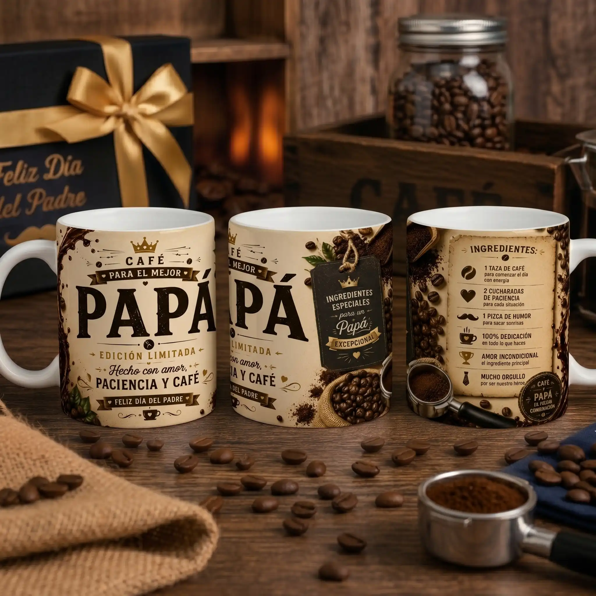 Taza 11 onzas Día del Padre - Café - Vista 9