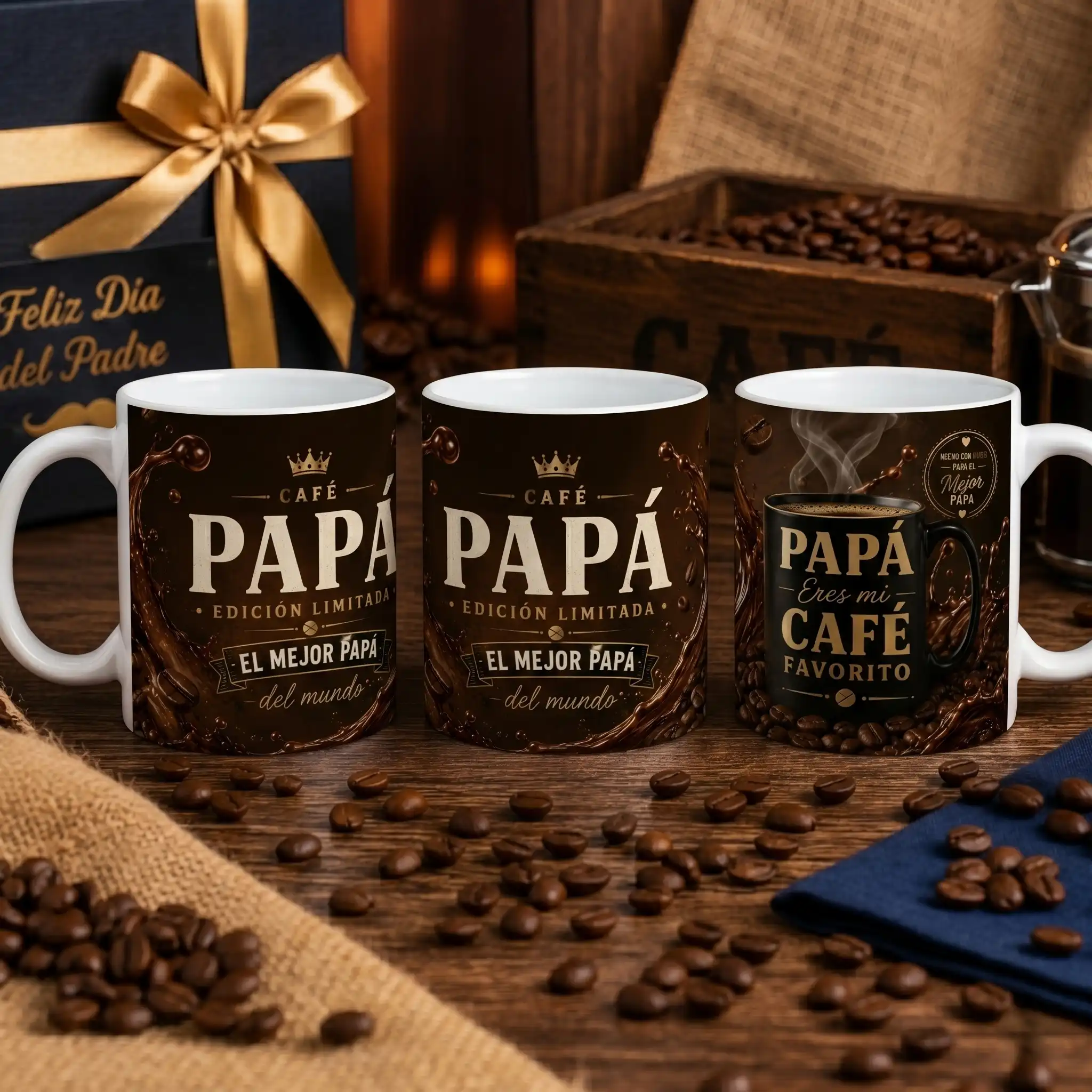 Taza 11 onzas Día del Padre - Café - Vista 4