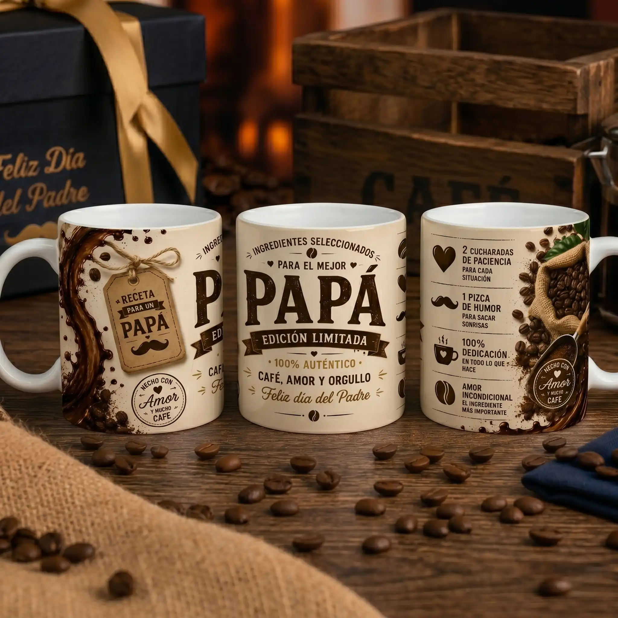 Taza 11 onzas Día del Padre - Café - Vista 14