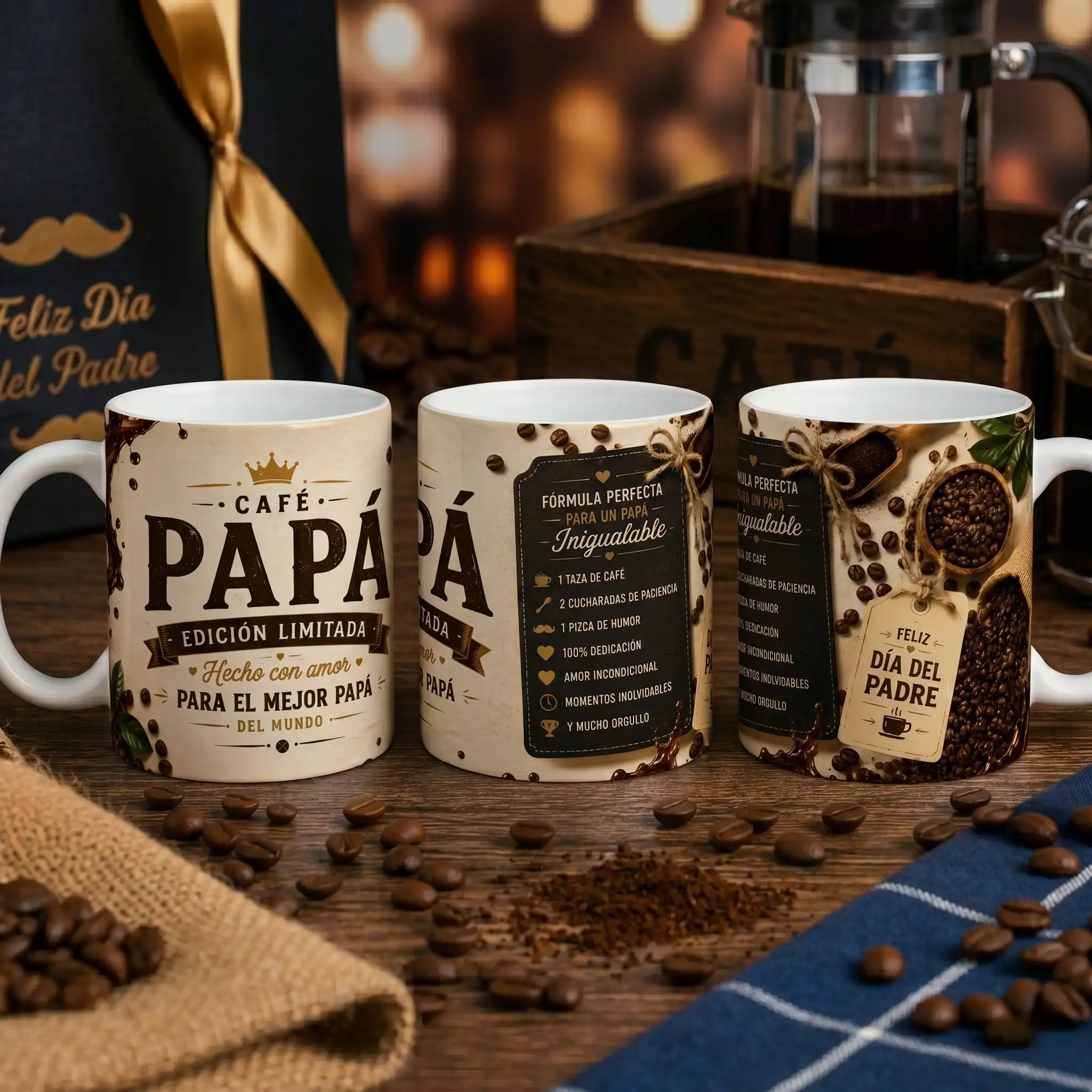 Taza 11 onzas Día del Padre - Café