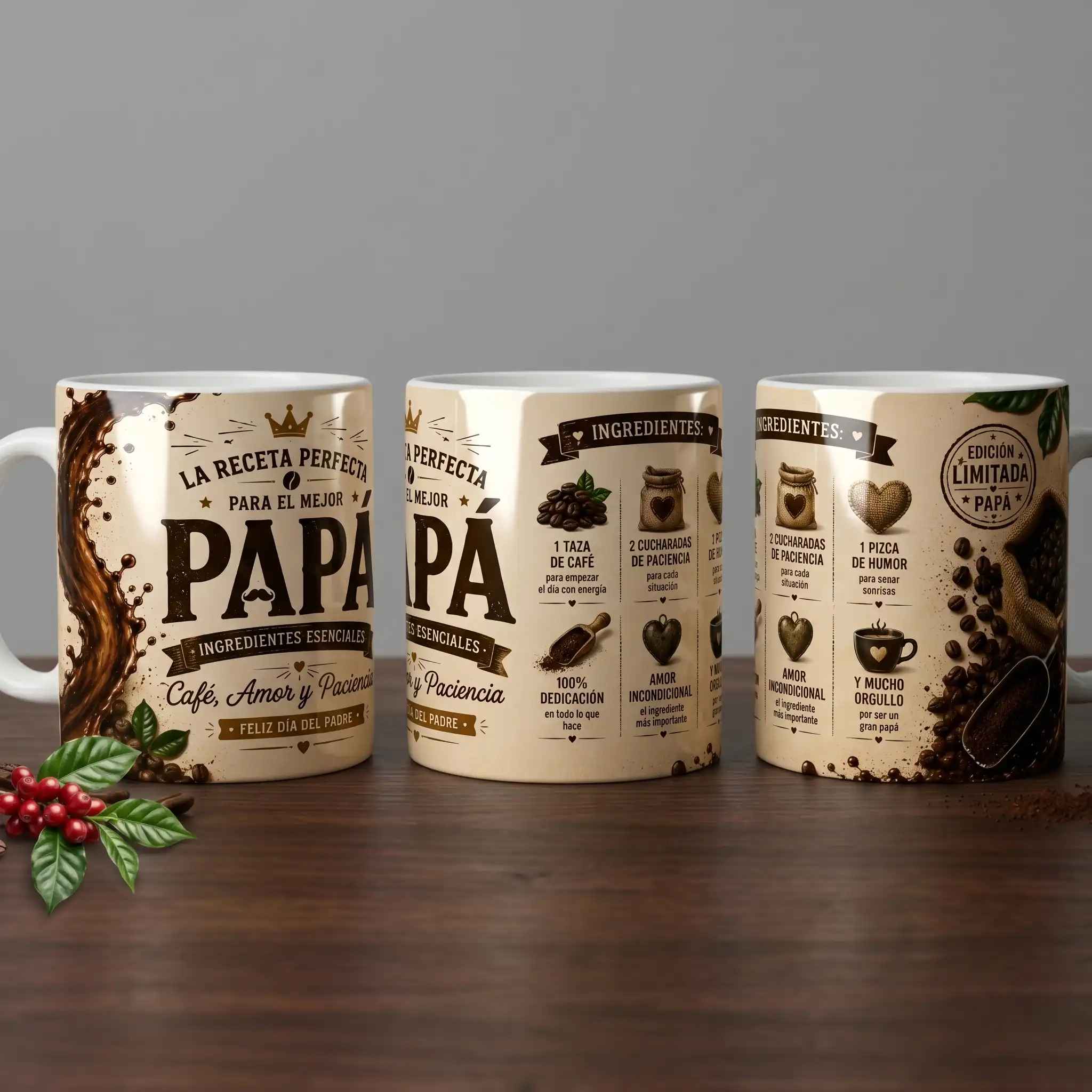 Taza 11 onzas Día del Padre - Café - Vista 5