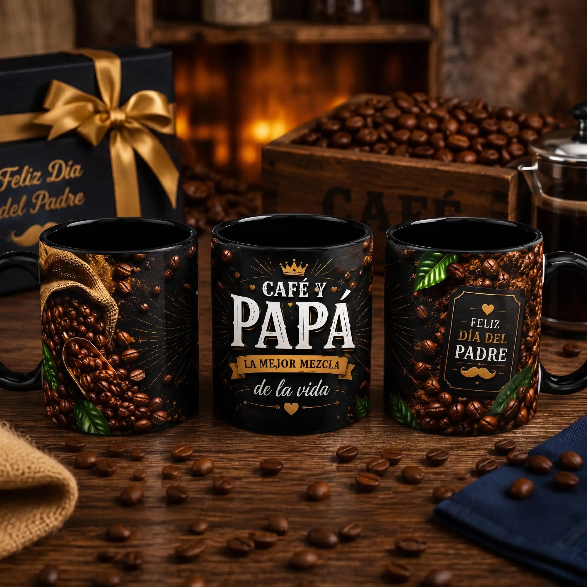 Taza 11 onzas Día del Padre - Café