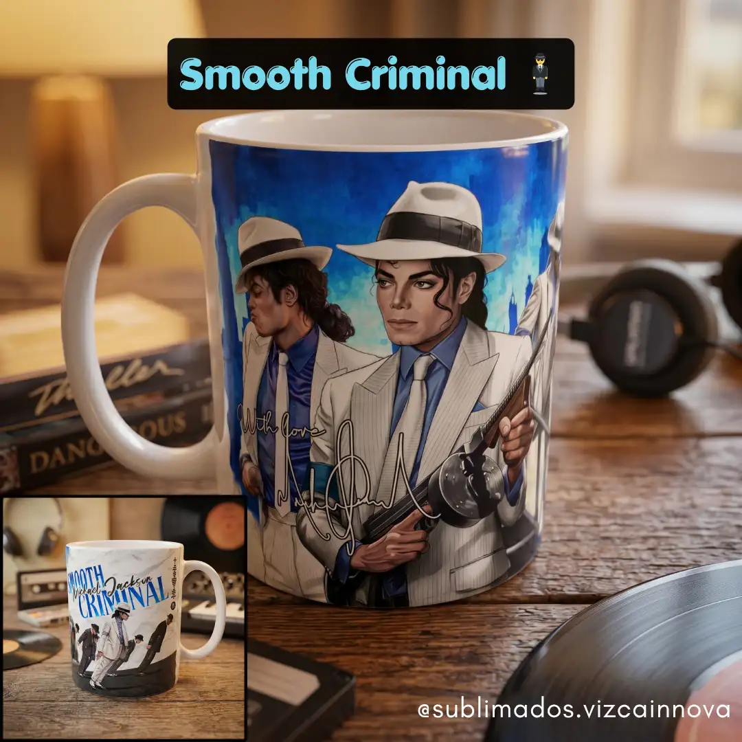Taza 11 oz blanca - Michael Jackson Forever - Exclusivo - Vista 6