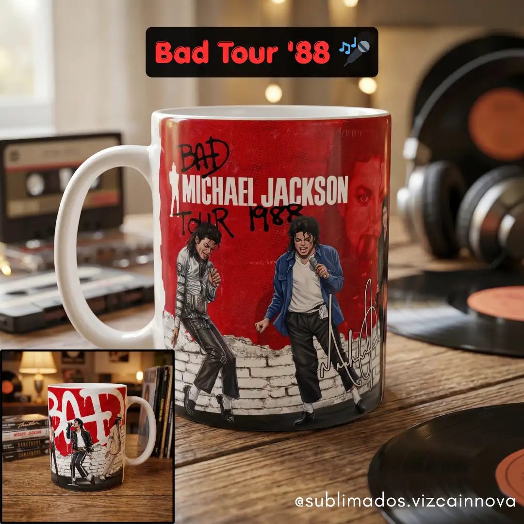 Taza 11 oz blanca - Michael Jackson Forever - Exclusivo - Vista 8