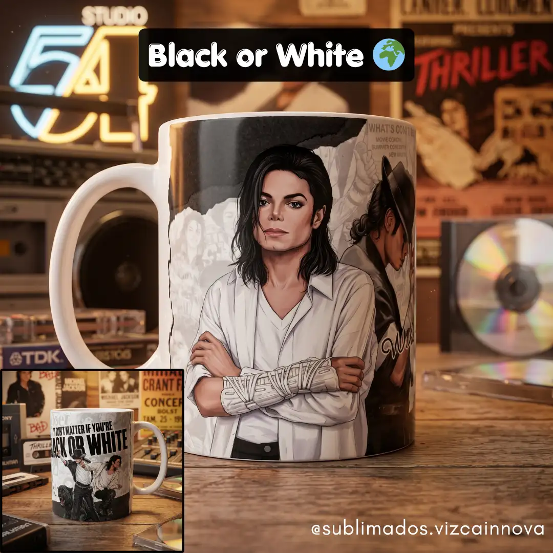 Taza 11 oz blanca - Michael Jackson Forever - Exclusivo - Vista 10