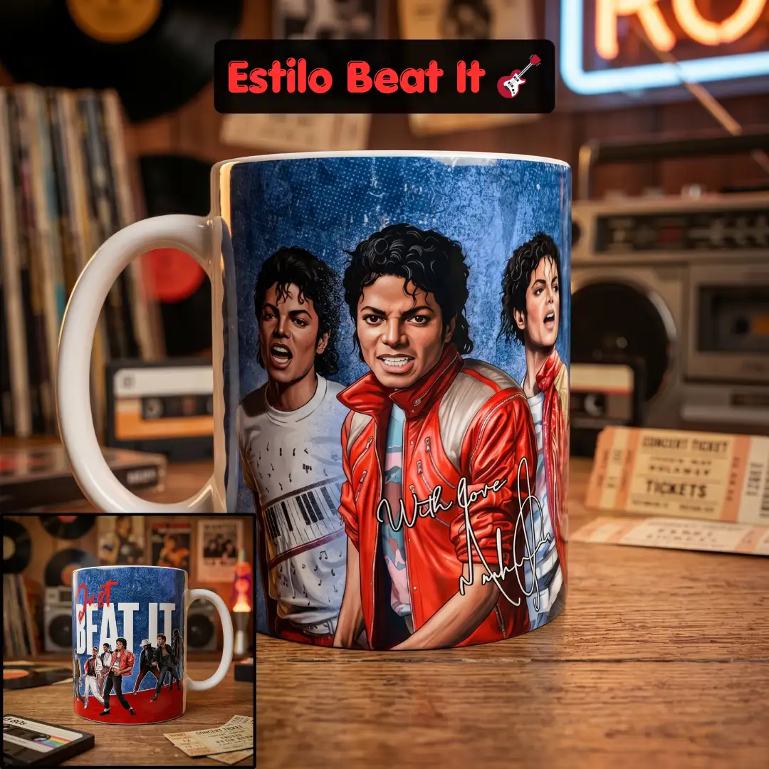 Taza 11 oz blanca - Michael Jackson Forever - Exclusivo - Vista 5