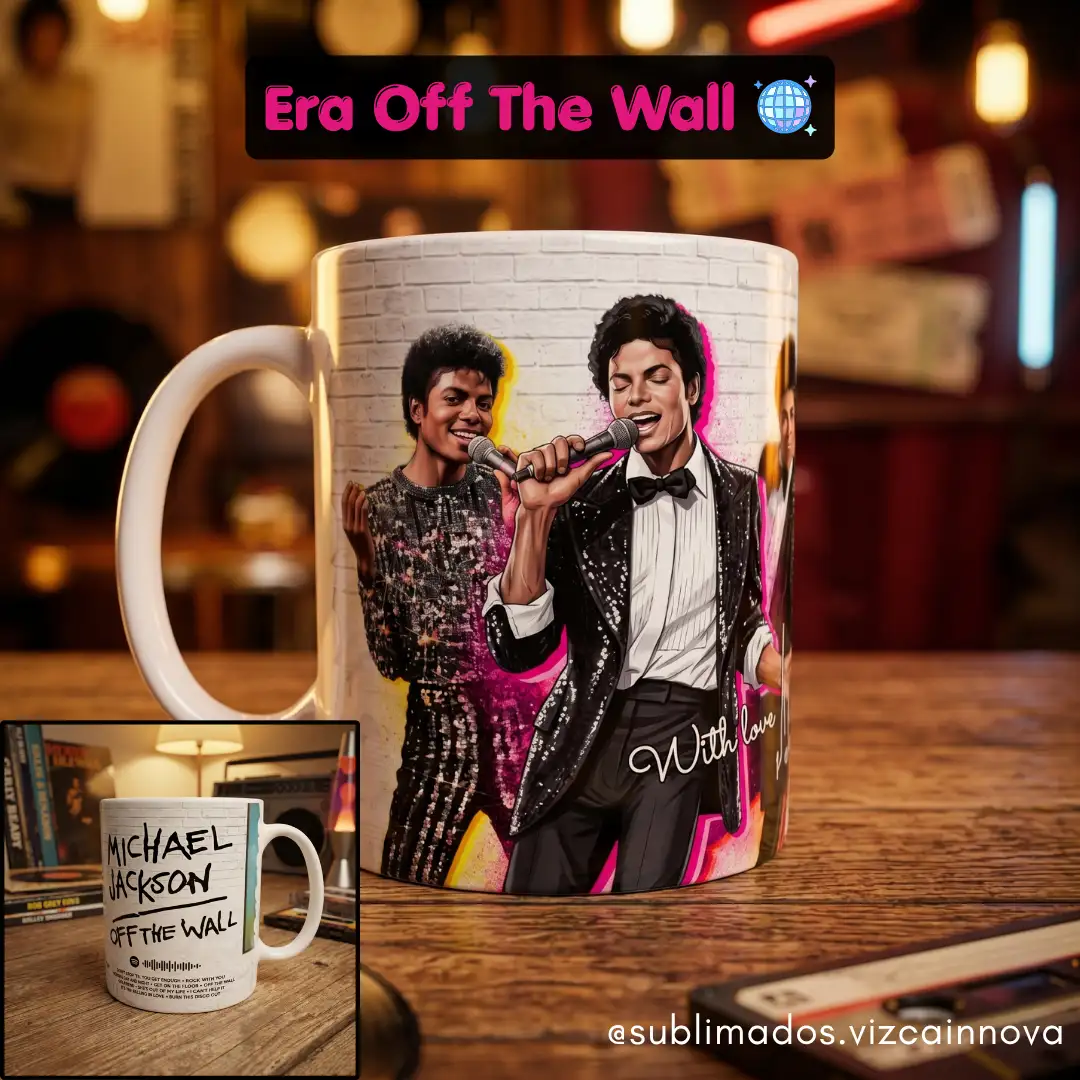 Taza 11 oz blanca - Michael Jackson Forever - Exclusivo