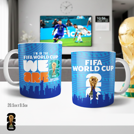 Taza 11 oz blanca - Mundial de la FIFA 2026