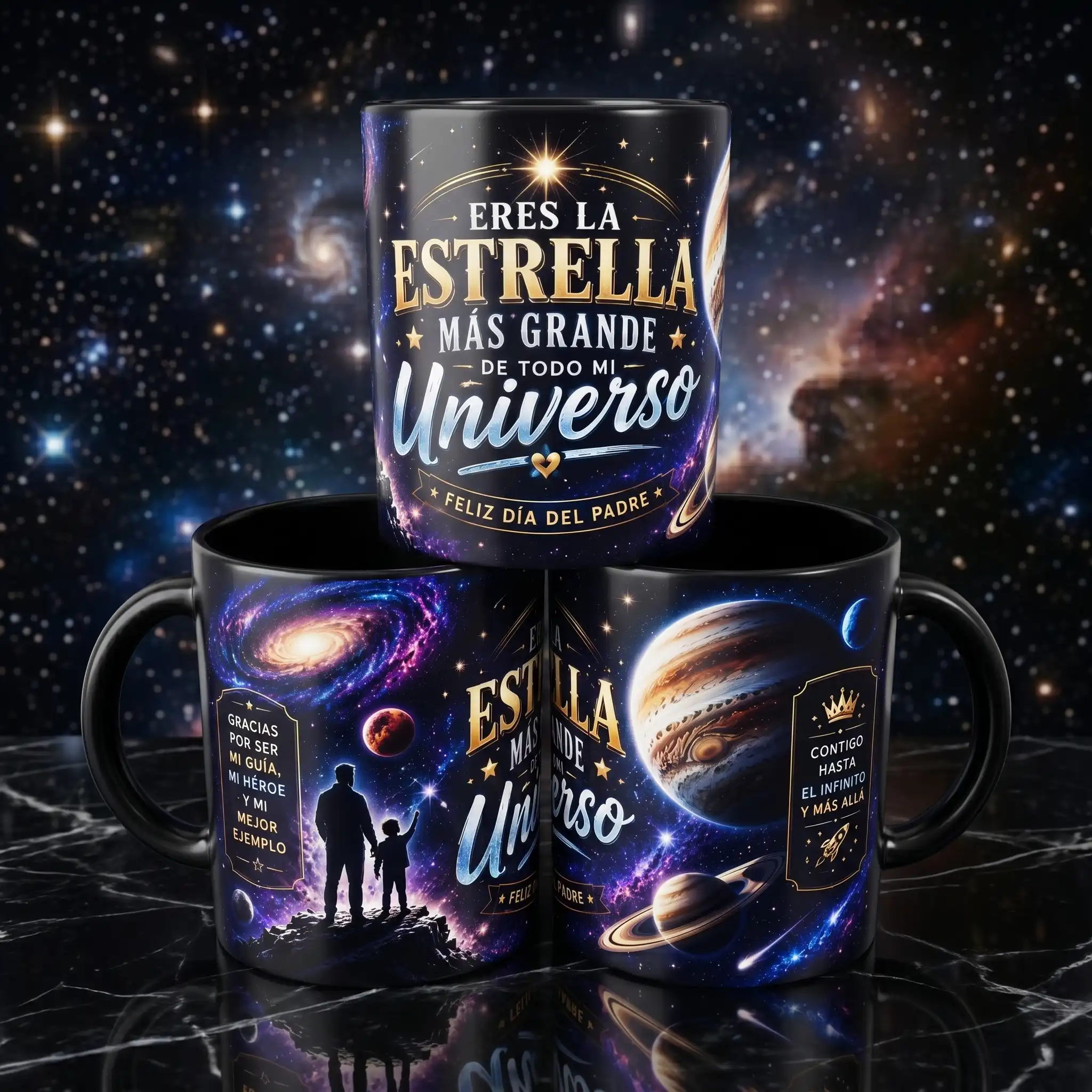 Taza 11 onzas Día del Padre - Universo