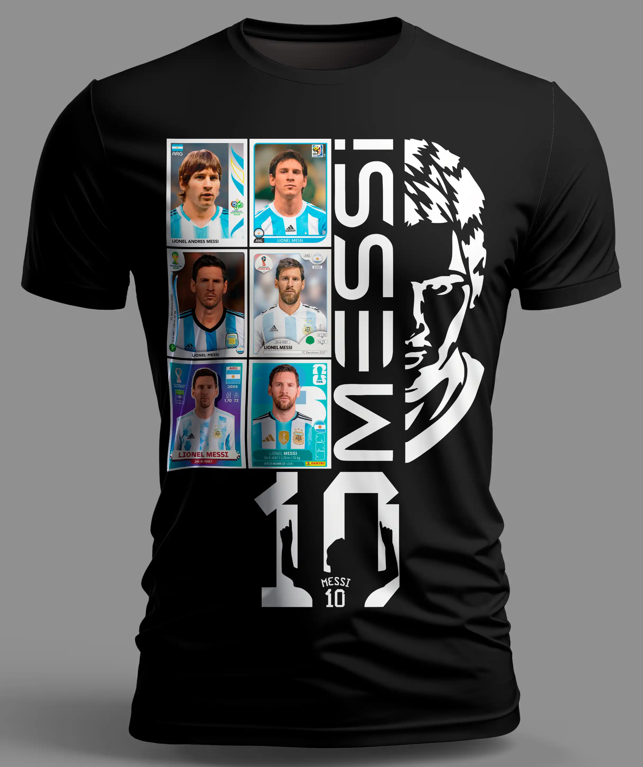 Franela Lionel Messi - DTF - Vista 4